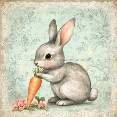Easter Rabbit Sign, DCO-13232, Sign For Wreath, 10x10